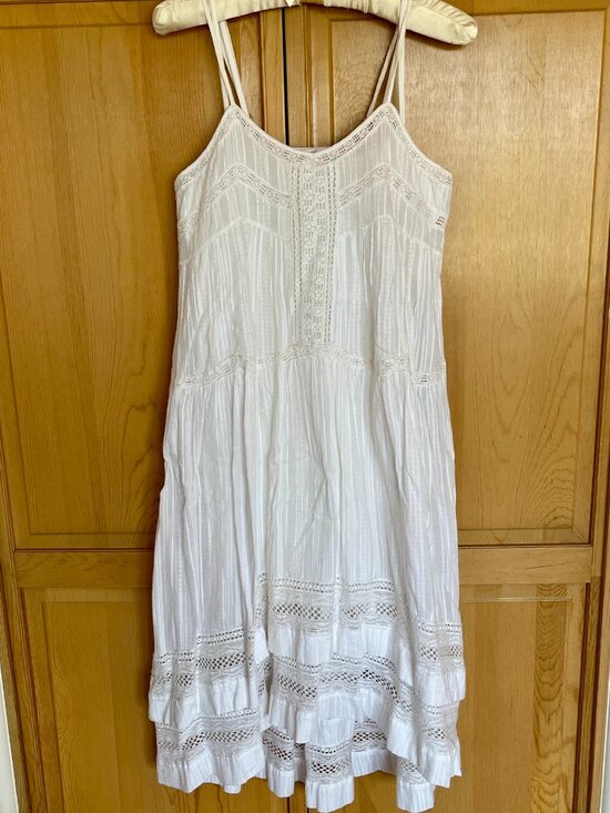 d.RA Dresses & Skirts - White sundress with lace insets